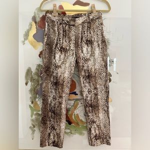 Rachel Roy snake skin print ankle pants